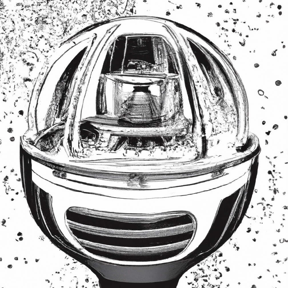 Sketch of landing pod spacecraft created by DALL-E.